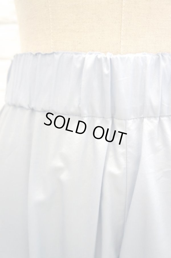 画像2: cikolata (チコラータ）　テンセルタイプライターギャザーパンツ ブルーグレー (2)