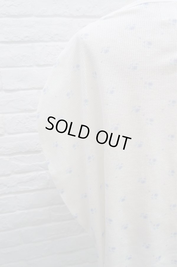 画像6: DECO depuis 1985 (デコ ドゥピュイイチキューハチゴー) thermal deco pattern tops blue (6)