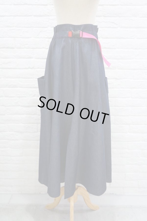 画像2: youmolaugh(ユーモラフ) テンセルデニムBIGポケットスカート INDIGO (2)