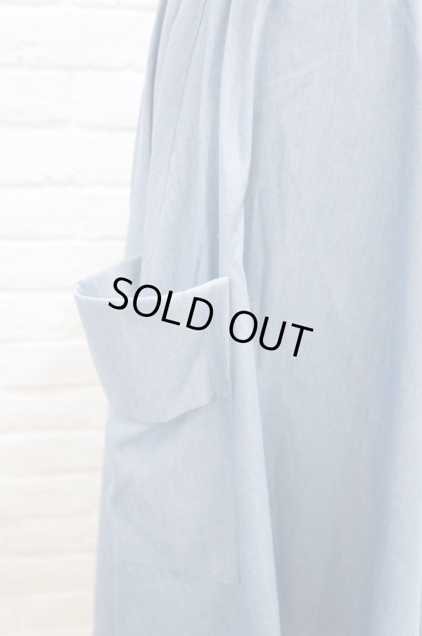 画像6: youmolaugh（ユーモラフ） テンセルデニムBIGポケットスカート SAX (6)