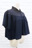 画像3: HAND CUT EMBROIDERY TOP   Navy (3)