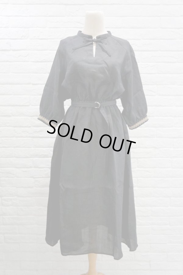 画像2: youmolaugh(ユーモラフ) ラミーワンピース black (2)