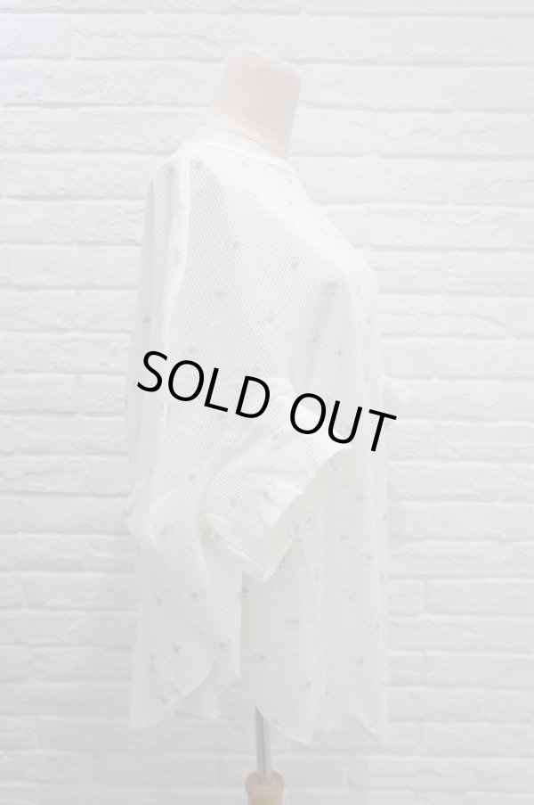 画像4: DECO depuis 1985 (デコ ドゥピュイイチキューハチゴー) thermal deco pattern tops blue (4)