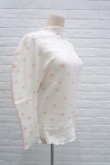 画像2: DECO depuis 1985 (デコ ドゥピュイイチキューハチゴー)  flower thermal gessyoku tops pink (2)