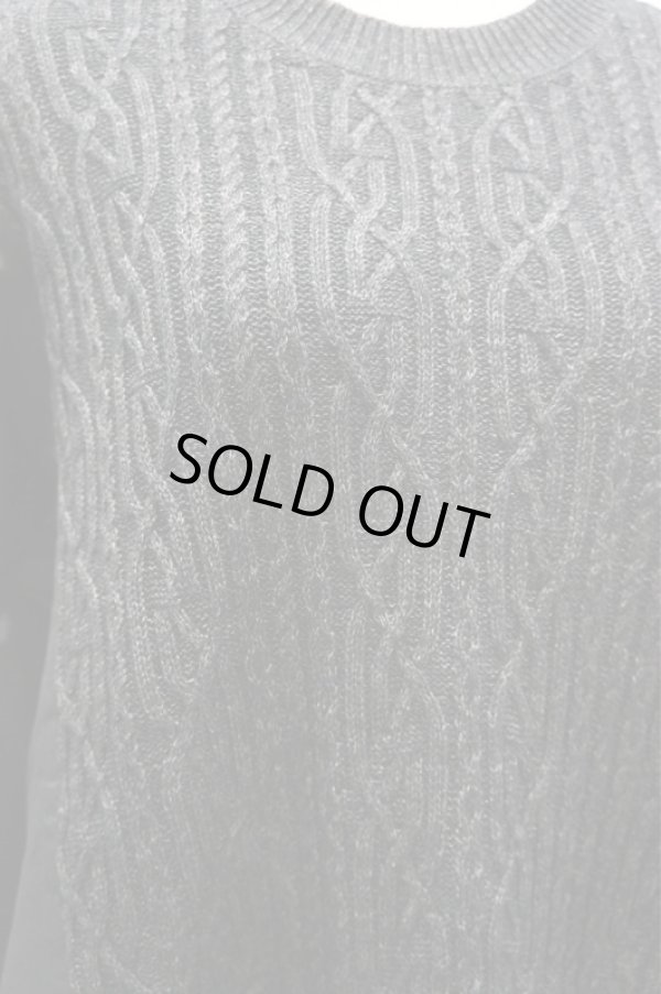 画像6: STOF (ストフ) ミックスニットワンピース black M (6)