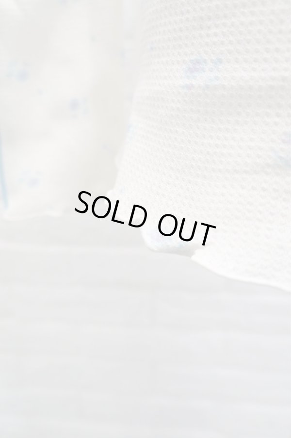 画像8: DECO depuis 1985 (デコ ドゥピュイイチキューハチゴー)  flower thermal gessyoku tops blue (8)