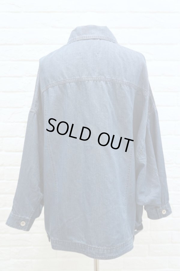 画像3: bedsidedrama （ベッドサイドドラマ） ドルマンスリーブGジャン BLUE 2サイズ (3)