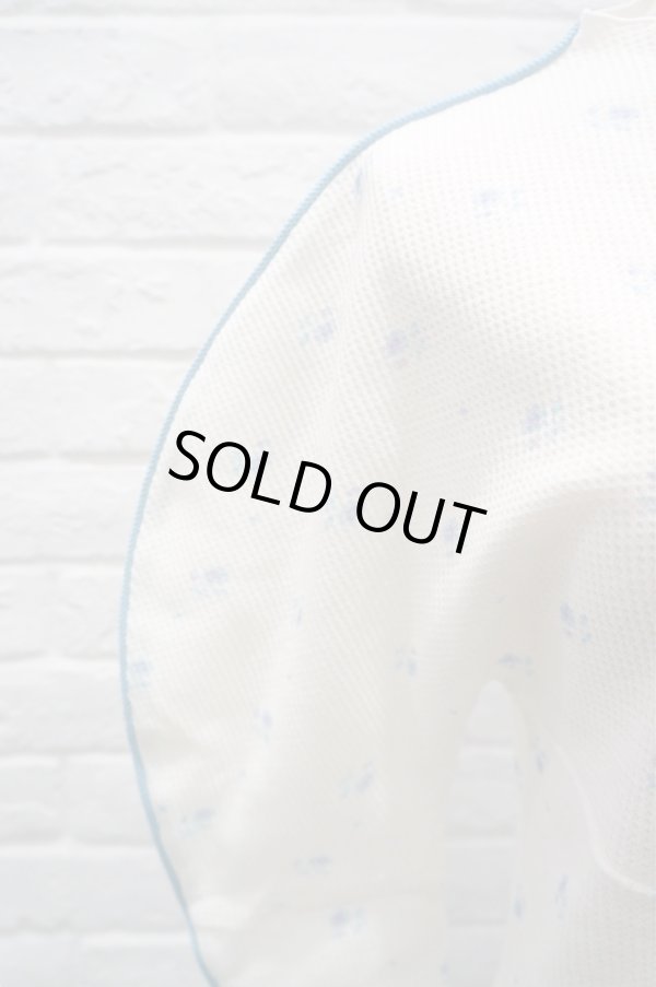 画像6: DECO depuis 1985 (デコ ドゥピュイイチキューハチゴー)  flower thermal gessyoku tops blue (6)