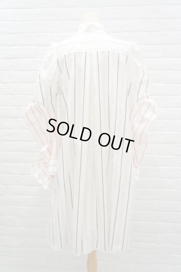 画像3: MIKIO SAKABE (ミキオサカベ) so much memory diary シャツワンピース stripe (3)