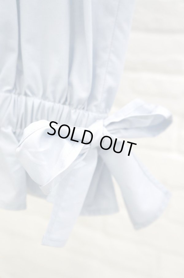 画像3: cikolata (チコラータ）　テンセルタイプライターギャザーパンツ ブルーグレー (3)