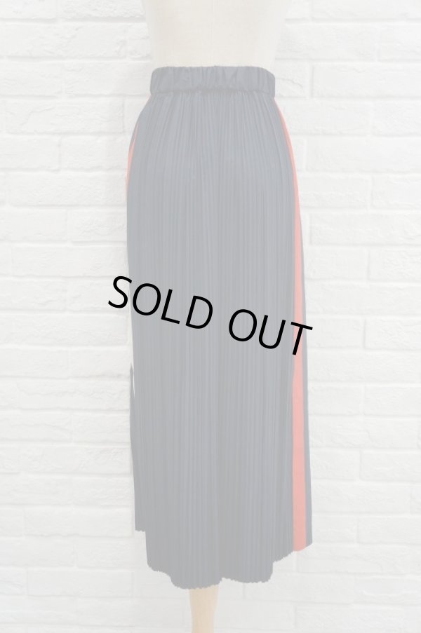 画像2: bedsidadrama（ベッドサイドドラマ）  プリーツラインスカート　NAVY (2)