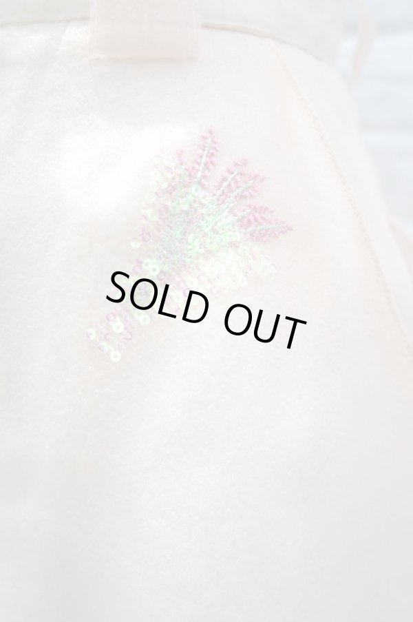 画像4: MIKIO SAKABE (ミキオサカベ) for you pants オーガンジー刺繍パンツ skin pink (4)