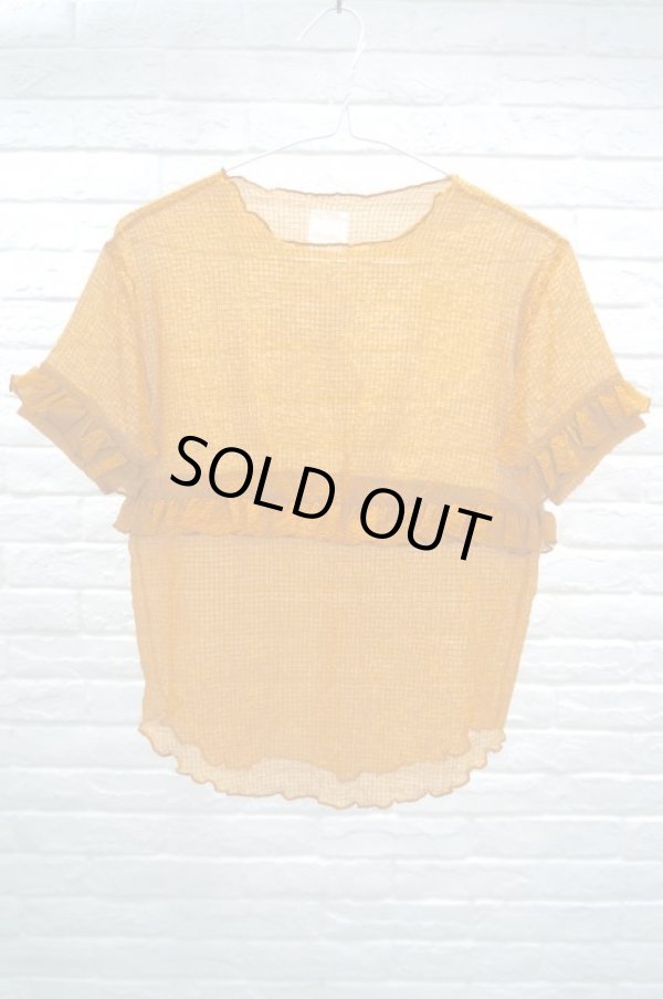 画像9: DECO depuis 1985 (デコ ドゥピュイイチキューハチゴー)   frill seem tops camel (9)