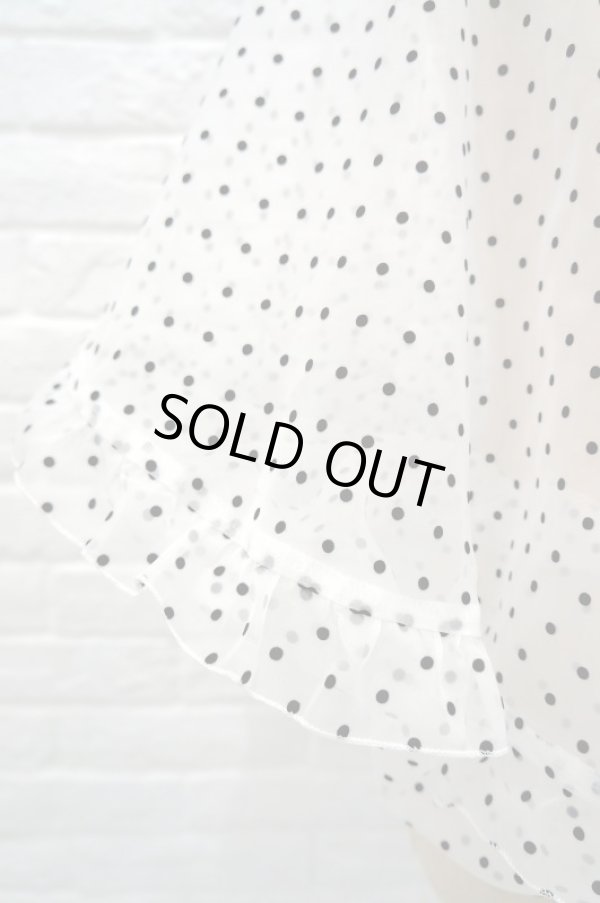 画像6: DECO depuis 1985 (デコ ドゥピュイイチキューハチゴー)  dot round deco pattern tops cream (6)