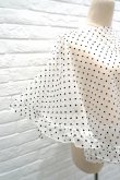 画像9: DECO depuis 1985 (デコ ドゥピュイイチキューハチゴー)  dot round deco pattern tops cream (9)