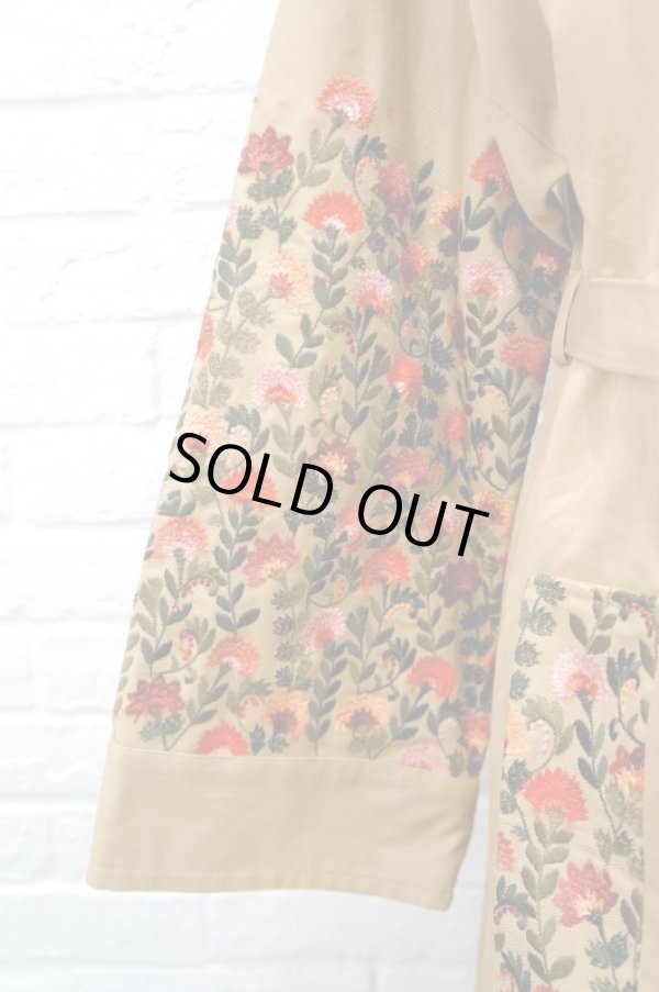 画像5: FLOWER EMBROIDERY COAT beige (5)