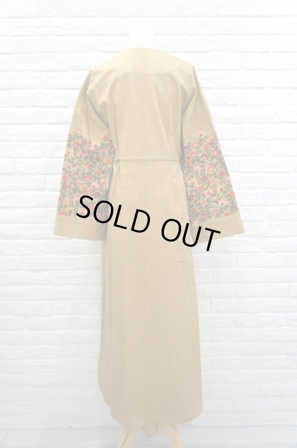 画像3: FLOWER EMBROIDERY COAT beige (3)