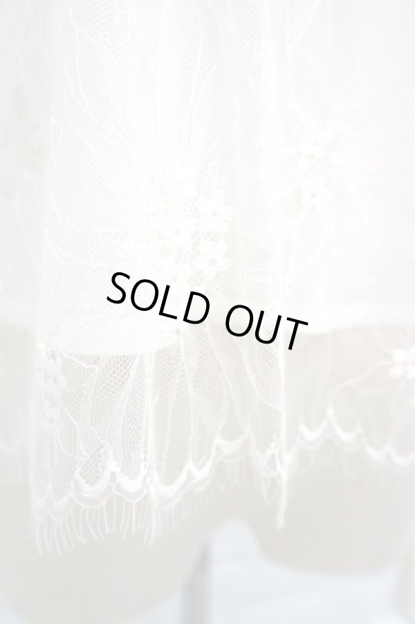 画像5: レース刺繍 ブラウス   LEAVERS RACE SHIRT white (5)