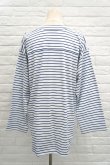 画像3: SIIILON (シーロン) Principal long sleeve shirt blue border (3)