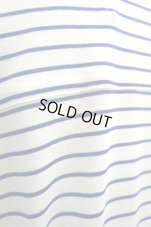 画像6: SIIILON (シーロン) Principal long sleeve shirt blue border (6)