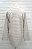 画像4: SIIILON (シーロン) Principal long sleeve shirt grey border (4)