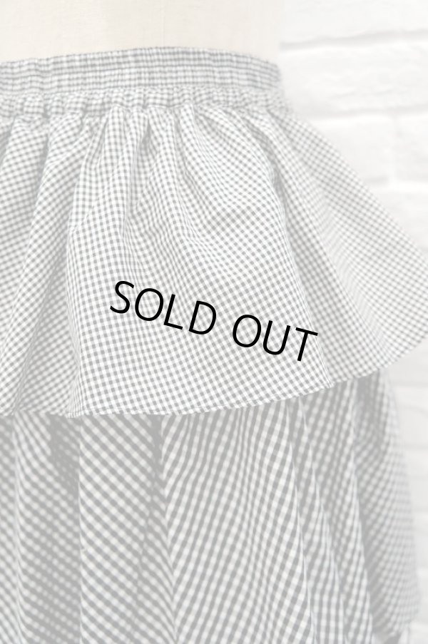 画像4: SIIILON (シーロン) LOVE check skirt  (4)