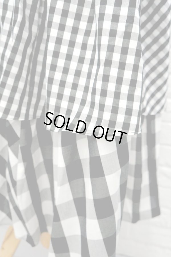 画像6: SIIILON (シーロン) LOVE check skirt  (6)