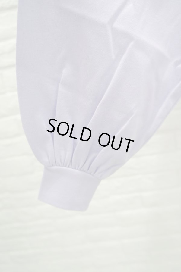 画像4: youmolaugh(ユーモラフ)  刺繍ワイドショルダーTシャツ ラベンダー (4)