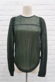 画像1: NYLON KNIT TOPS  ナイロンニット トップス　green (1)