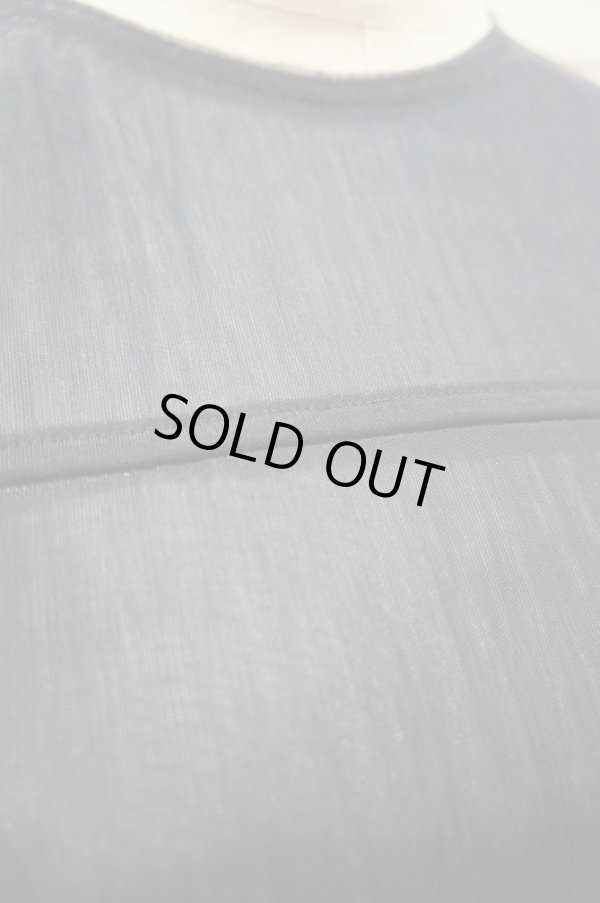 画像6: NYLON KNIT TOPS  ナイロンニット トップス　black (6)