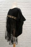 画像6: YuumiAria（ユウミアリア） ORIGINAL EMBROIDERY LACE T-SHIRT black (6)