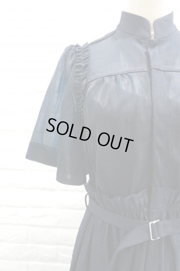 画像5: LOKITHO (ロキト）　NYLON KNIT DRESS  blue 2size (5)