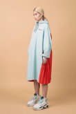 画像1: NON TOKYO BACK PLEATS SWEAT ONE-PIECE (l blue. red) (1)
