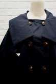 画像6: youmolaugh トレンチポンチョコート　navy (6)
