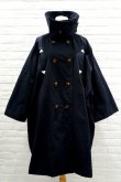 画像8: youmolaugh トレンチポンチョコート　navy (8)