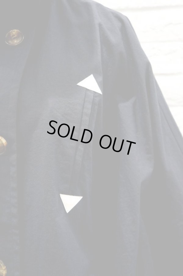 画像9: youmolaugh トレンチポンチョコート　navy (9)