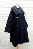 画像3: youmolaugh トレンチポンチョコート　navy (3)