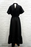 画像2: LOKITHO BOTANICAL EMBROIDRED DRESS black (2)