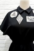 画像3: LOKITHO BOTANICAL EMBROIDRED DRESS black (3)