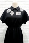 画像6: LOKITHO BOTANICAL EMBROIDRED DRESS black (6)