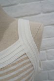 画像4: SIIILON Jewelry tank-top white × gold (4)
