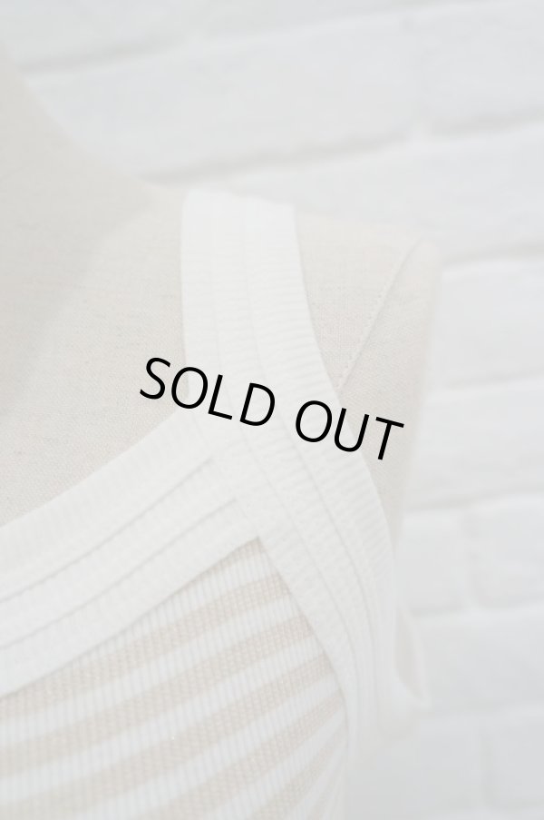 画像4: SIIILON Jewelry tank-top white × gold (4)