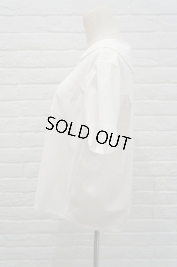画像2: sowa  (ソーワ) sailor blouse white  vintage button (2)