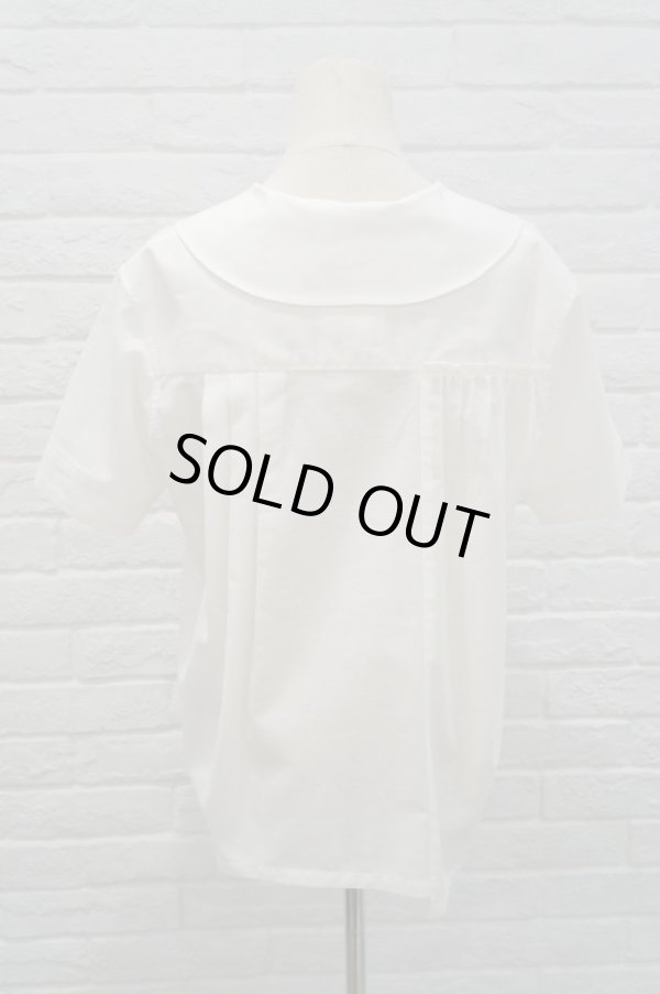 画像3: sowa  (ソーワ) sailor blouse white  vintage button (3)