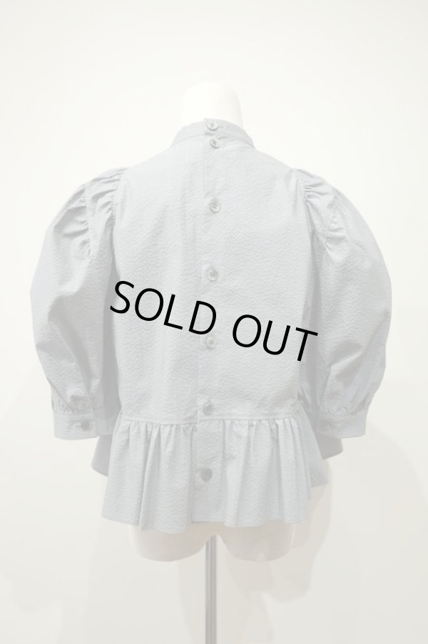 画像3: naokitomizuka (ナオキトミヅカ) puff sleeve blouse  grey (3)