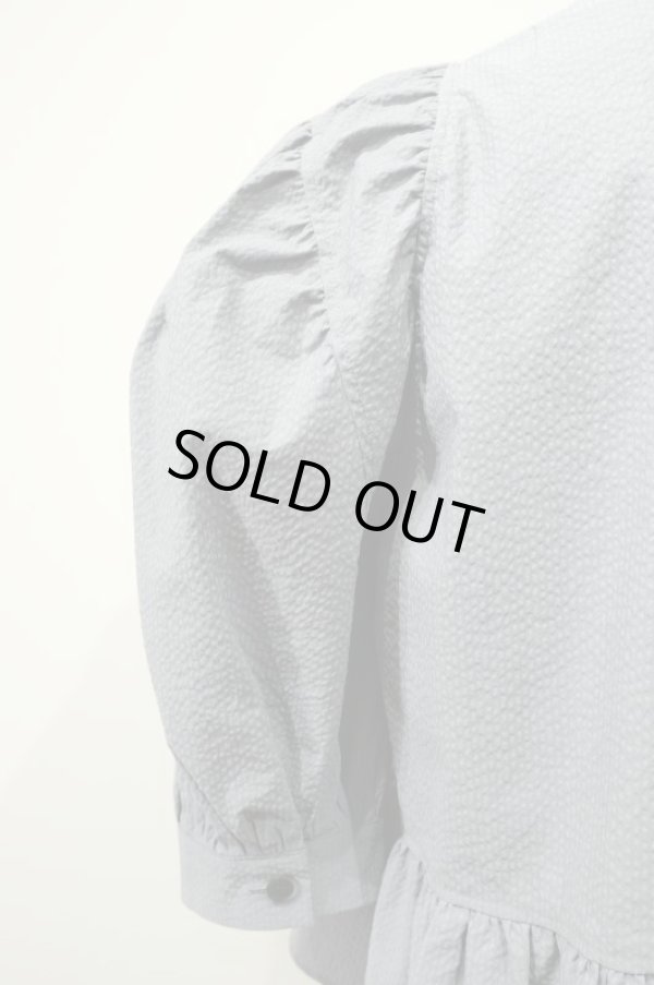 画像4: naokitomizuka (ナオキトミヅカ) puff sleeve blouse  grey (4)