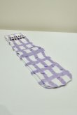 画像1: TYPICAL FREAKS Lilac Grid Socks (1)