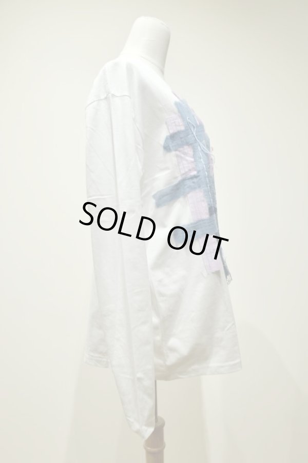 画像2: TYPICAL FREAKS Lavender Grid Long Sleeve Top (2)