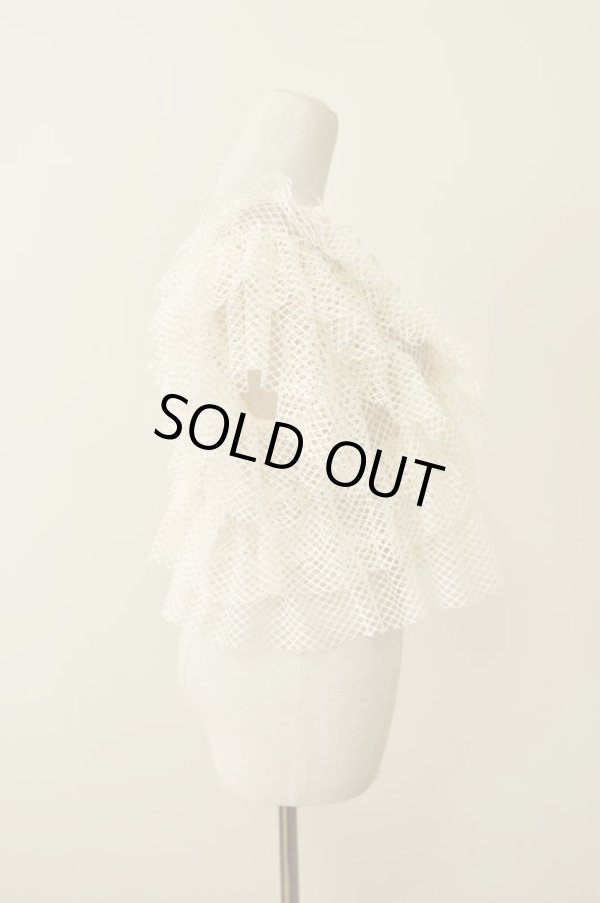 画像2: SIIILON (シーロン）Float ribbon blouse white M (2)