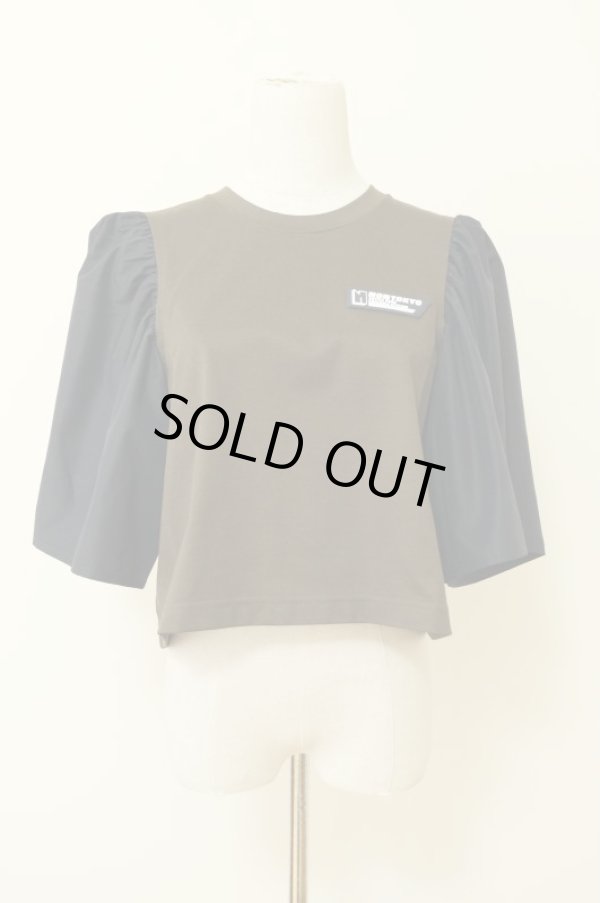 画像1: NON TOKYO PUFF SLEEVE T-SHIRT khaki (1)
